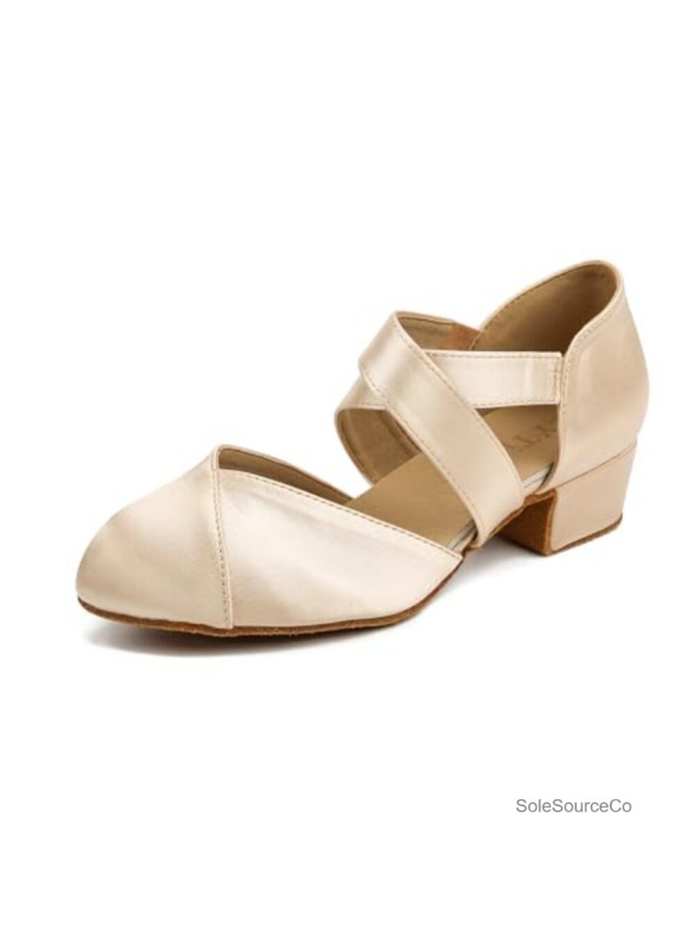 Women's Latin Ballroom Dance Shoes Satin Closed Toe 1.5" Heel
